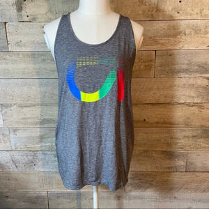 💥5/$25 Gap Fit ‎ breathable women’s grey tank top in size x-small